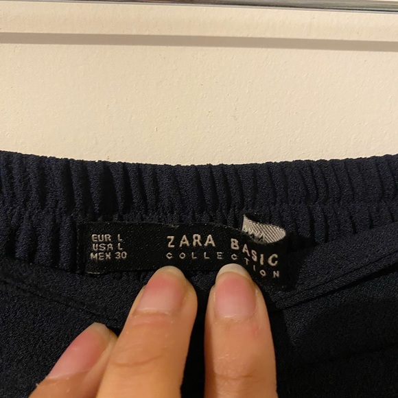 Zara Women’s Straight Leg Black Pants - Picture 6 of 8